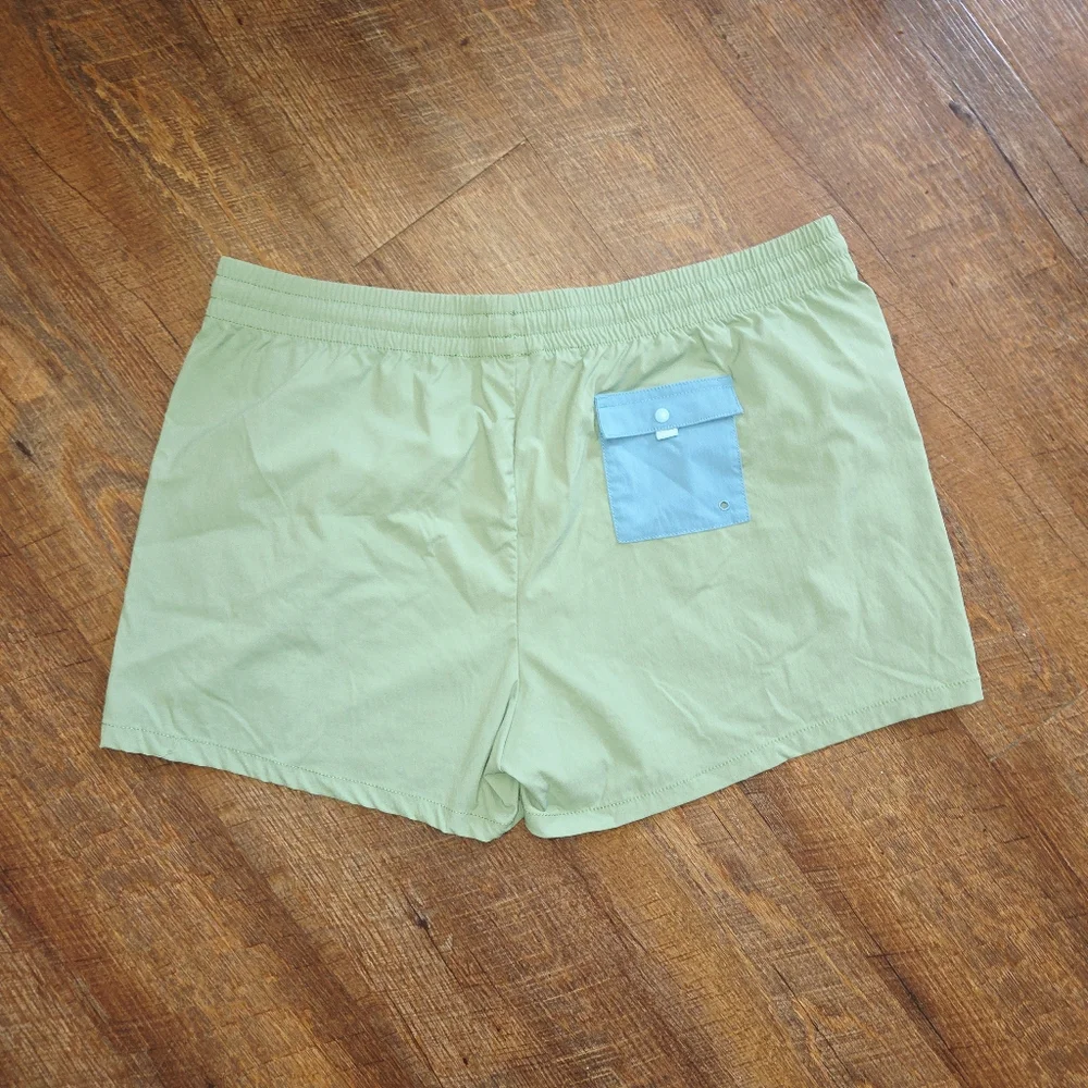 Cotopaxi Brinco Shorts Womens Retro Outdoors Elastic Waist Green Blue Size L - Picture 3 of 9